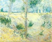 Vincent Van Gogh Trees on a slope France oil painting artist